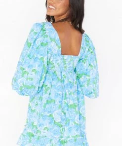 Show Me Your Mumu Mandi Mini Dress ~ Something Blue Floral New Mu