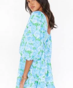 Show Me Your Mumu Mandi Mini Dress ~ Something Blue Floral New Mu