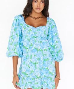 Show Me Your Mumu Mandi Mini Dress ~ Something Blue Floral New Mu