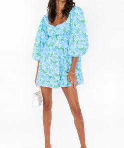 Show Me Your Mumu Mandi Mini Dress ~ Something Blue Floral New Mu