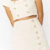 Show Me Your Mumu New Mu Landon Crop Top ~ White Tweed Stretch 2 Show Me Your Mumu New Mu Landon Crop Top ~ White Tweed Stretch