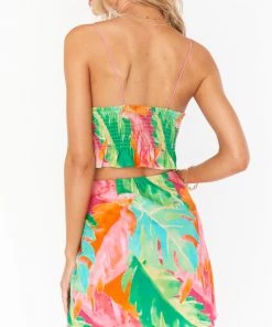 Show Me Your Mumu New Mu Iva Wrap Skirt ~ Tropics Palm