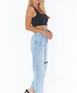 Show Me Your Mumu Ansley Crop Top ~ Black Stretch