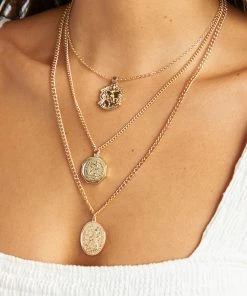Show Me Your Mumu Maeve Layered Necklace ~ Gold
