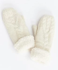 Show Me Your Mumu Snow Day Mittens ~ Cream