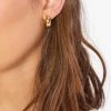 Show Me Your Mumu New Mu Luv AJ Monaco Huggie Earrings ~ Gold