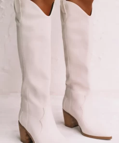 Show Me Your Mumu Billini Novena Western Boots ~ White New Mu