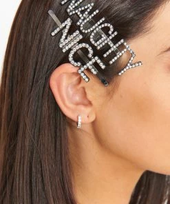 Show Me Your Mumu Naughty Or Nice Hair Pins ~ Black Accessories