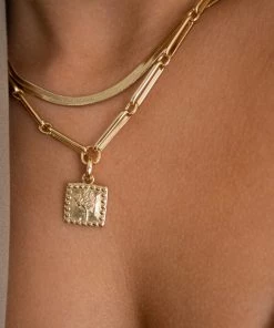 Show Me Your Mumu New Mu LUV AJ X SIVAN AYLA Roma Necklace ~ Gold