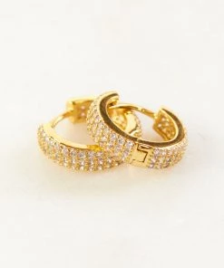 Show Me Your Mumu New Mu Luv AJ Pave Marseille Huggies ~ Gold