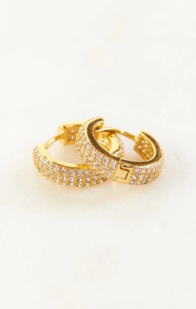 Show Me Your Mumu New Mu Luv AJ Pave Marseille Huggies ~ Gold 4 Show Me Your Mumu New Mu Luv AJ Pave Marseille Huggies ~ Gold