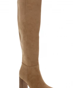 Show Me Your Mumu New Mu Billini Quartz Tall Boot ~ Tan Suede
