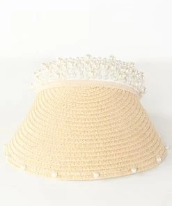Show Me Your Mumu New Mu Revolution Pearl Visor ~ White/Natural 9 Show Me Your Mumu New Mu Revolution Pearl Visor ~ White/Natural