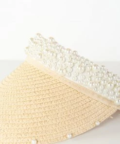 Show Me Your Mumu New Mu Revolution Pearl Visor ~ White/Natural