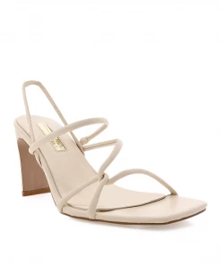 Show Me Your Mumu New Mu Billini Sidney Strappy Heels ~ Bone