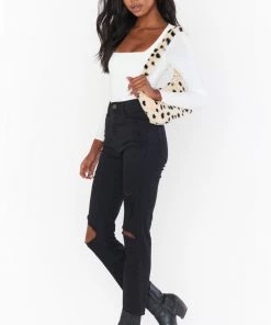 Show Me Your Mumu New Mu Leah Fuzzy Bag ~ Cheetah