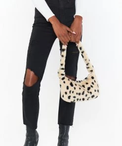 Show Me Your Mumu New Mu Leah Fuzzy Bag ~ Cheetah