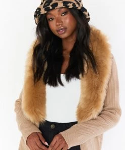 Show Me Your Mumu Teddy Bucket Hat ~ Brown Leopard
