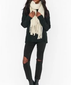 Show Me Your Mumu New Mu Greta Scarf ~ Ivory