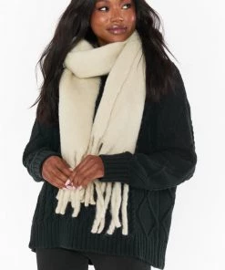 Show Me Your Mumu New Mu Greta Scarf ~ Ivory