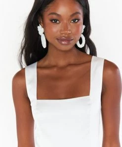 Show Me Your Mumu Flora Statement Earrings ~ Beaded White New Mu 8 Show Me Your Mumu Flora Statement Earrings ~ Beaded White New Mu