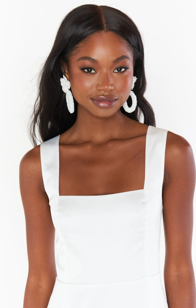 Show Me Your Mumu Flora Statement Earrings ~ Beaded White New Mu 5 Show Me Your Mumu Flora Statement Earrings ~ Beaded White New Mu