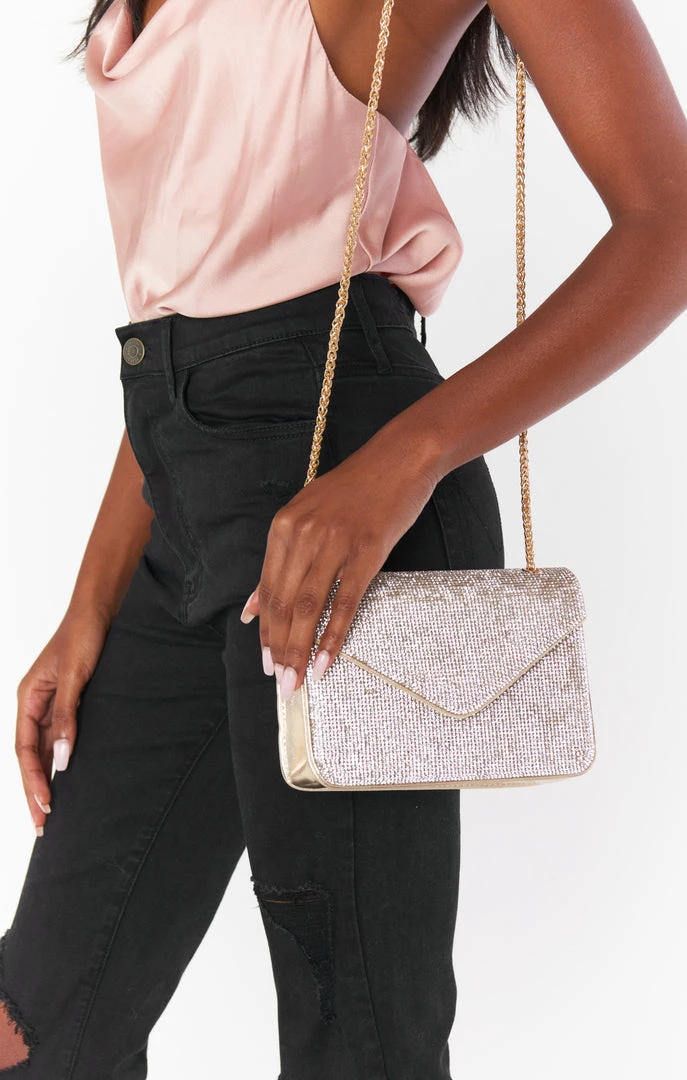 Show Me Your Mumu New Mu Alana Rhinestone Purse ~ Silver & Gold 5 Show Me Your Mumu New Mu Alana Rhinestone Purse ~ Silver & Gold