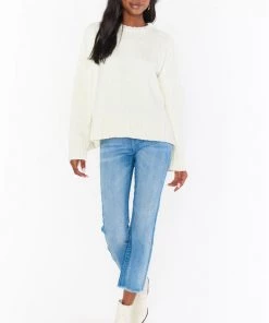 Show Me Your Mumu New Mu Jesse Sweater ~ Cream Chenille Knit