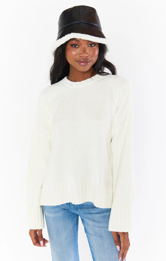 Show Me Your Mumu New Mu Shearling Lined Bucket Hat ~ Black 5 Show Me Your Mumu New Mu Shearling Lined Bucket Hat ~ Black