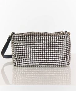 Show Me Your Mumu Eternity Rhinestone ~ Bag Silver & Black