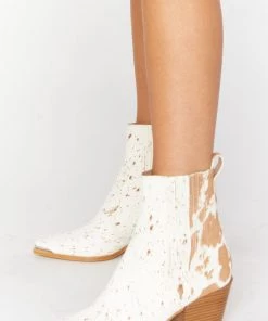 Show Me Your Mumu New Mu Dolce Vita Serna Booties ~ Fawn Calf Hair