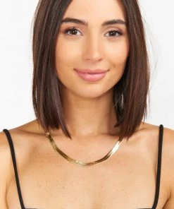 Show Me Your Mumu Snake Chain Necklace ~ Gold