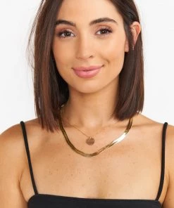 Show Me Your Mumu Snake Chain Necklace ~ Gold