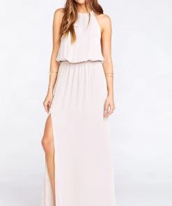 Show Me Your Mumu Bridesmaids Dresses Heather Halter Dress ~ Show Me The Ring Crisp