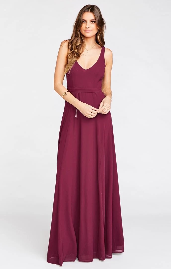 Show Me Your Mumu Jenn Maxi Dress ~ Merlot Chiffon 3 Show Me Your Mumu Jenn Maxi Dress ~ Merlot Chiffon
