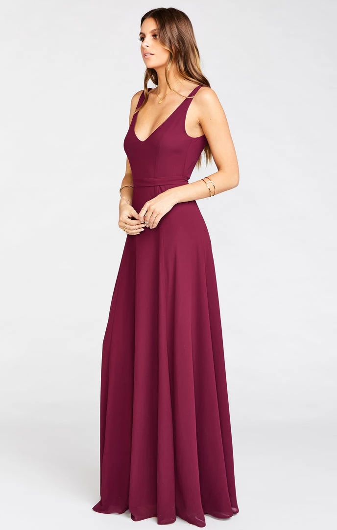 Show Me Your Mumu Jenn Maxi Dress ~ Merlot Chiffon 4 Show Me Your Mumu Jenn Maxi Dress ~ Merlot Chiffon