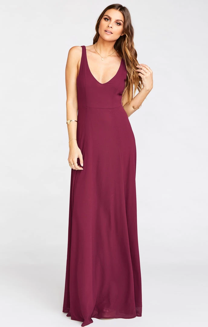 Show Me Your Mumu Jenn Maxi Dress ~ Merlot Chiffon 7 Show Me Your Mumu Jenn Maxi Dress ~ Merlot Chiffon
