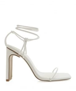 Show Me Your Mumu New Mu Billini Toniro Wrap Up Heel ~ White 8 Show Me Your Mumu New Mu Billini Toniro Wrap Up Heel ~ White
