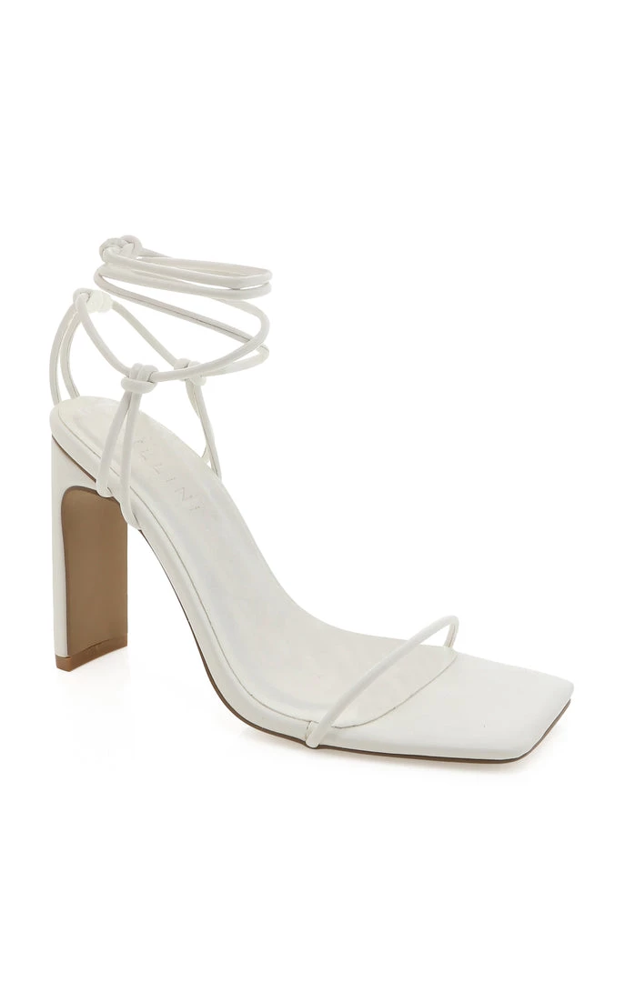 Show Me Your Mumu New Mu Billini Toniro Wrap Up Heel ~ White 4 Show Me Your Mumu New Mu Billini Toniro Wrap Up Heel ~ White