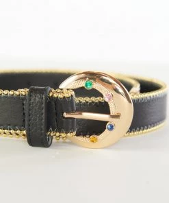 Show Me Your Mumu Luv AJ Vintage Celestial Belt ~ Black/Gold Accessories