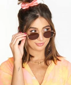 Show Me Your Mumu Clio Tie Dye Scrunchie ~ Pink/Orange Accessories