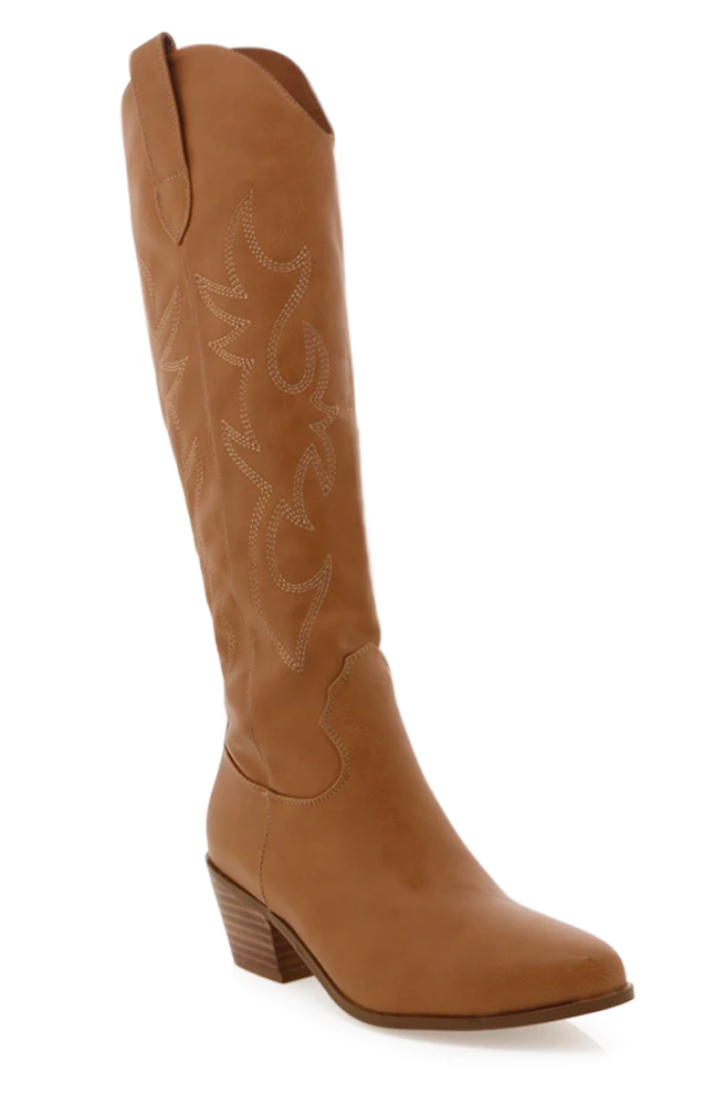 Show Me Your Mumu New Mu Billini Urson Cowboy Boots ~ Tan 10 Show Me Your Mumu New Mu Billini Urson Cowboy Boots ~ Tan