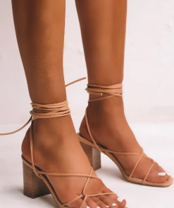 Show Me Your Mumu Billini Yeoman Wrap Up Heels ~ Desert Tan New Mu
