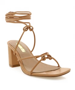 Show Me Your Mumu Billini Yovanna Wrap Up Heels ~ Desert Tan New Mu