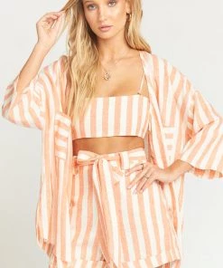 Show Me Your Mumu Kenny Scarf Top ~ Dreamsicle Stripe Linen Clothes