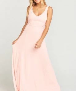 Show Me Your Mumu Jenn Maxi Dress ~ Frosty Pink Crisp Bridesmaids Dresses