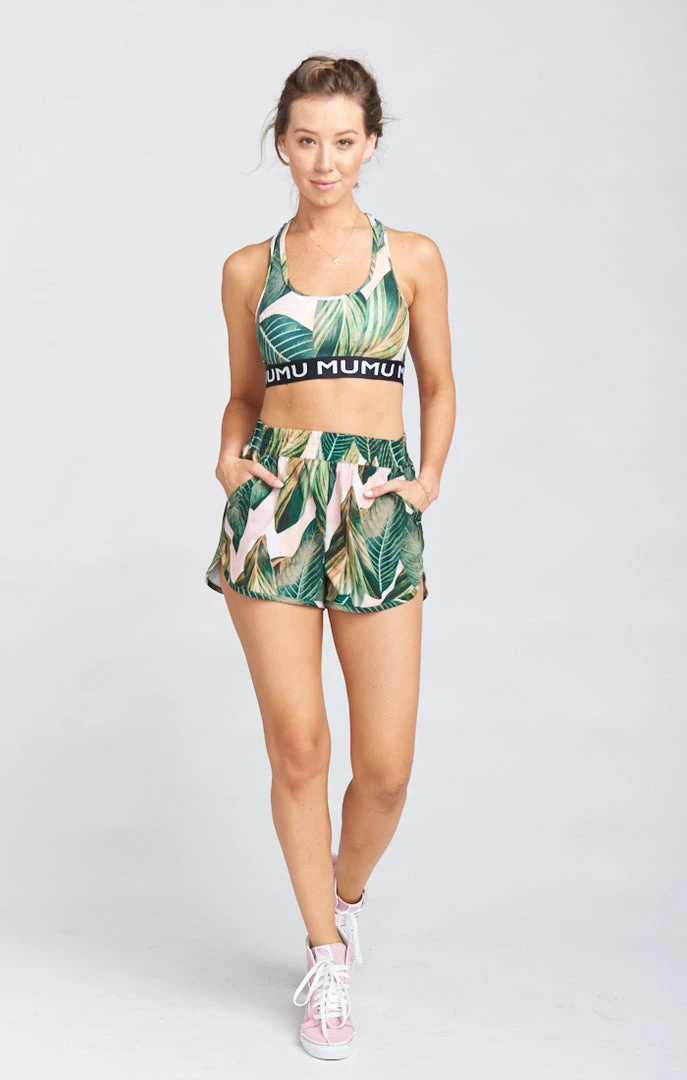 Show Me Your Mumu Clothes Zelda Shorts ~ Peachy Palm Swoosh 7 Show Me Your Mumu Clothes Zelda Shorts ~ Peachy Palm Swoosh