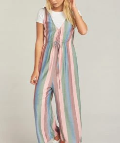 Show Me Your Mumu Joanna Jumpsuit ~ Mutown Stripe Rompers