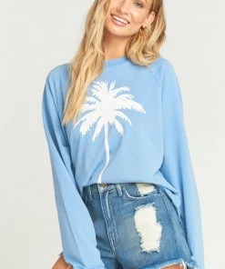 Show Me Your Mumu Simon Pullover ~ Palm Tree Graphic