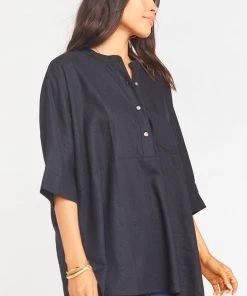 Show Me Your Mumu Horton Tunic ~ Black Linen 14 Show Me Your Mumu Horton Tunic ~ Black Linen